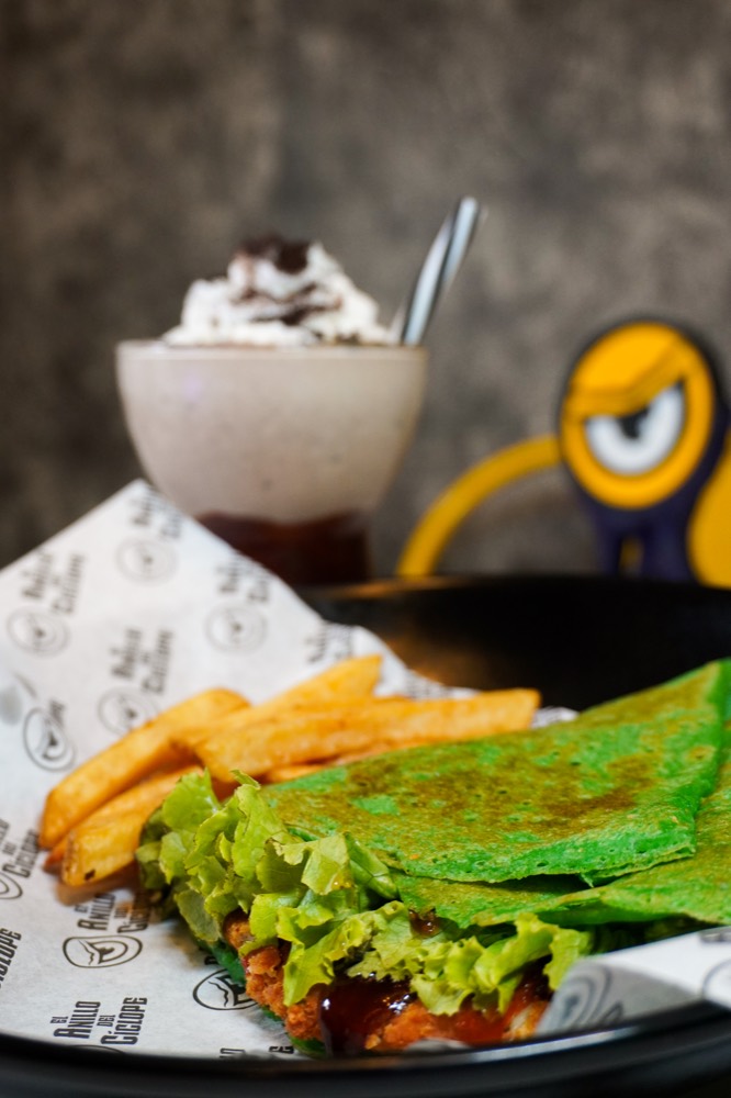 Crepiburger con poción de la casa